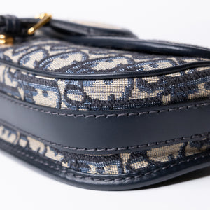CHRISTIAN DIOR EAST-WEAT BOBBY BAG BLUE DIOR OBLIQUE JACQUARD