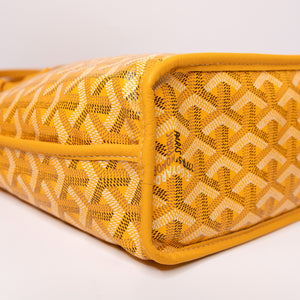 GOYARD MINI ANJOU TOTE BAG CANVAS / CALFSKIN YELLOW SHW