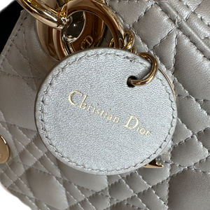 DIOR MINI LADY DIOR OPALINE GREY SHW