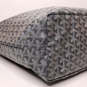 GOYARD SAINT LOUIS PM TOTE GOYARDINE CANVAS / CALFSKIN GREY SHW