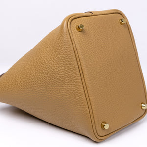 HERMES PICOTIN 18 LOCK BAG BAG CLEMENCE BISCUIT GHW STAMP K