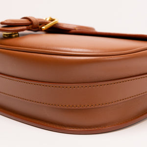 CHRISTIAN DIOR MEDIUM DIOR BOBBY BAG DARK TAN CALFSKIN LEATHER GHW