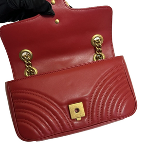 GUCCI MINI MARMONT GHW RED