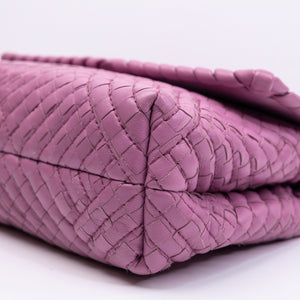 BOTTEGA VENETA OLIMPIA BAG LAVENDER PURPLE BLACK HARDWARE