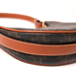 CELINE MINI AVA BAG WITH TRIOMPHE CANVAS GHW