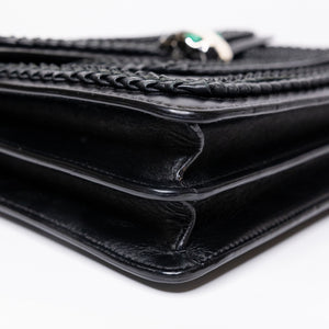 BVLGARI SERPENTI FOREVER SHOULDER BAG BLACK CALF SKIN