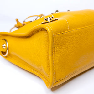 BALENCIAGA SMALL CLASSIC CITY CROSSBODY BAG YELLOW GHW