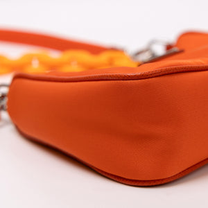 PRADA MINI HOBO NYLON ORANGE SHW