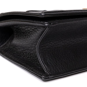 CHRISTIAN DIOR MEDIUM DIORAMA STUDDED BLACK CALFSKIN GHW