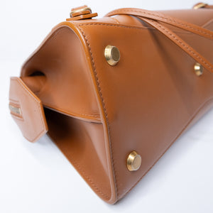 BALENCIAGA SMALL NEO CLASSIC CITY BAG IN BROWN