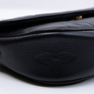 LOUIS VUITTON IVY WALLET ON CHAIN MONOGRAM EMPREINTE LEATHER BLACK GHW