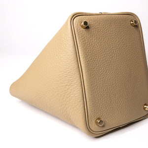 HERMES PICOTIN 18 LOCK BAG CLEMENCE TRENCH GHW STAMP K
