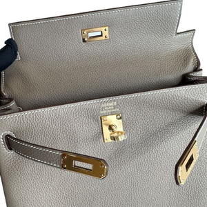 HERMES KELLY 25 GHW STAMP W