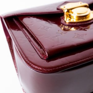 LOUIS VUITTON AMARANTE MONOGRAM VERNIS ROMAINE BAG