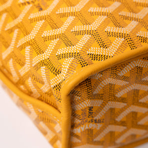 GOYARD MINI ANJOU TOTE BAG CANVAS / CALFSKIN YELLOW SHW