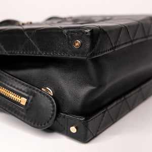 CHANEL 22B SMALL VANITY CASE CALFSKIN BLACK GHW
