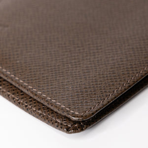 LOUIS VUITTON MULTIPLE WALLET BROWN LEATHER
