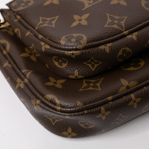 LOUIS VUITTON MULTI POCHETTE ACCESSOIRES MONOGRAM CANVAS KHAKI GHW