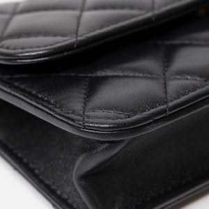 CHANEL 22K MINI WALLET ON CHAIN GHW (MICROCHIP)