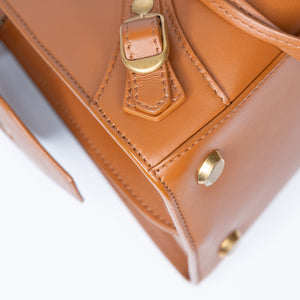 BALENCIAGA SMALL NEO CLASSIC CITY BAG IN BROWN