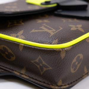 LOUIS VUITTON S LOCK SLING BAG MONOGRAM CANVAS BLACK HARDWARE