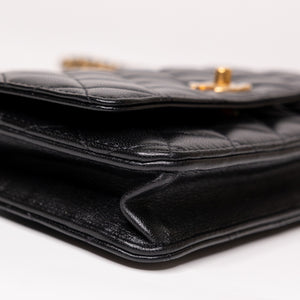 CHANEL 25A PEARL CRUSH WALLET ON CHAIN LAMBSKIN LEATHER GHW (MICROCHIP)