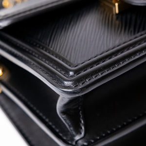 LOUIS VUITTON MINI DAUPHINE BLACK EPI LEATHER GHW