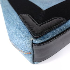 BALENCIAGA NAVY CABAS SMALL TOTE IN BLUE COATED CANVAS