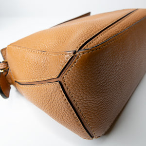 LOEWE MINI PUZZLE BAG CALFSKIN TAN