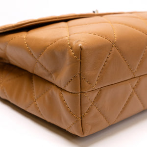 CHANEL VINTAGE FLAP BAG CARAMEL LAMBSKIN SHW