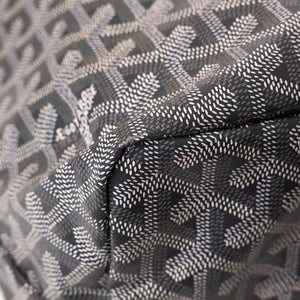 GOYARD SAINT LOUIS PM TOTE GOYARDINE CANVAS / CALFSKIN GREY SHW