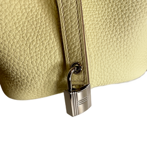 HERMES PICOTIN 18 LOCK BAG CLEMENCE JAUNE MILTON SHW STAMP W