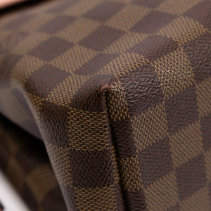 LOUIS VUITTON CLAPTON DAMIER EBENE PINK LEATHER BACKPACK