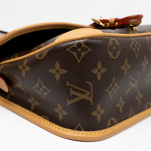 LOUIS VUITTON DIANE MONOGRAM CANVAS BAG WITH JACQUARD STRAP
