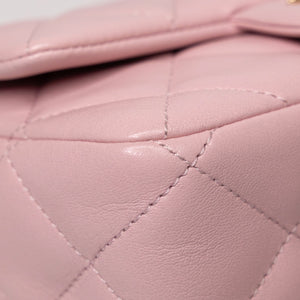 CHANEL 25P TOP HANDLE MINI FLAP BAG （MICROCHIP)