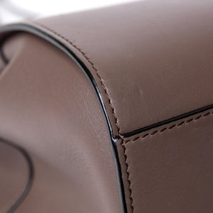 LOEWE MINI HAMMOCK DRAWSTRING BAG GRAINED CALF SKIN DARK TAUPE SHW