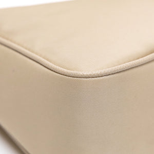 PRADA RE-EDDITION 2005 RE-NYLON SAFFIANO MINI BAG BEIGE SHW