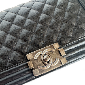 CHANEL LEBOY MEDIUM CAVIAR LEATHER SHW