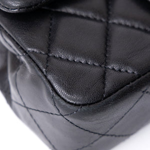 CHANEL MINI CLASSIC FLAP LAMSKIN BLACK