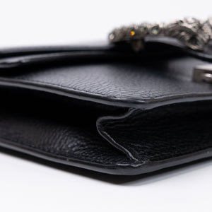 GUCCI DIONYSUS GG MINI BAG CALFSKIN BLACK SHW