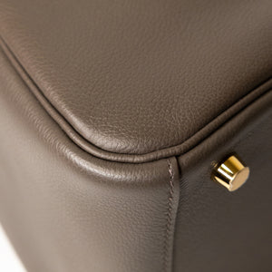 HERMES LINDY 26 EVERCOLOR GRIS ETAIN GHW STAMP Z