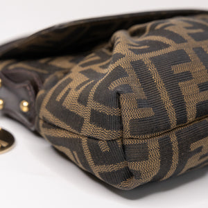 FENDI TOBACCO ZUCCA CHEF SHOULDER BAG