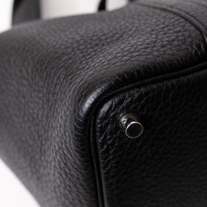 HERMES PICOTIN 18 LOCK BAG CLEMENCE BLACK SHW STAMP Y