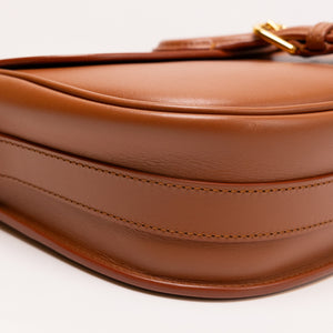 CHRISTIAN DIOR MEDIUM DIOR BOBBY BAG DARK TAN CALFSKIN LEATHER GHW