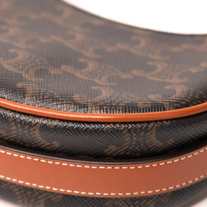 CELINE MINI AVA BAG WITH TRIOMPHE CANVAS GHW