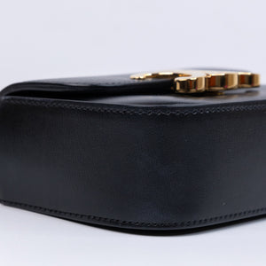 CELINE MINI CLAUDE BAG CALFSKIN LEATHER BLACK GHW