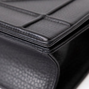 CHRISTIAN DIOR MEDIUM DIORAMA STUDDED BLACK CALFSKIN GHW