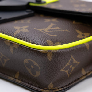 LOUIS VUITTON S LOCK SLING BAG MONOGRAM CANVAS BLACK HARDWARE