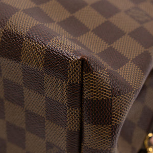 LOUIS VUITTON CLAPTON DAMIER EBENE PINK LEATHER BACKPACK