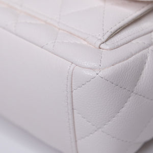 CHANEL 24C MINI BACKPACK / CROSSBODY BAG WHITE CALFSKIN LEATHER SHW